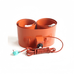 High temperature heaters for 55-gallon industrial drums and drum heating blankets
